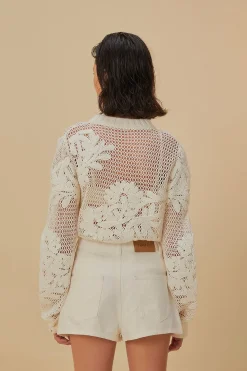 FARM Rio Shorts<Short en crochet blanc