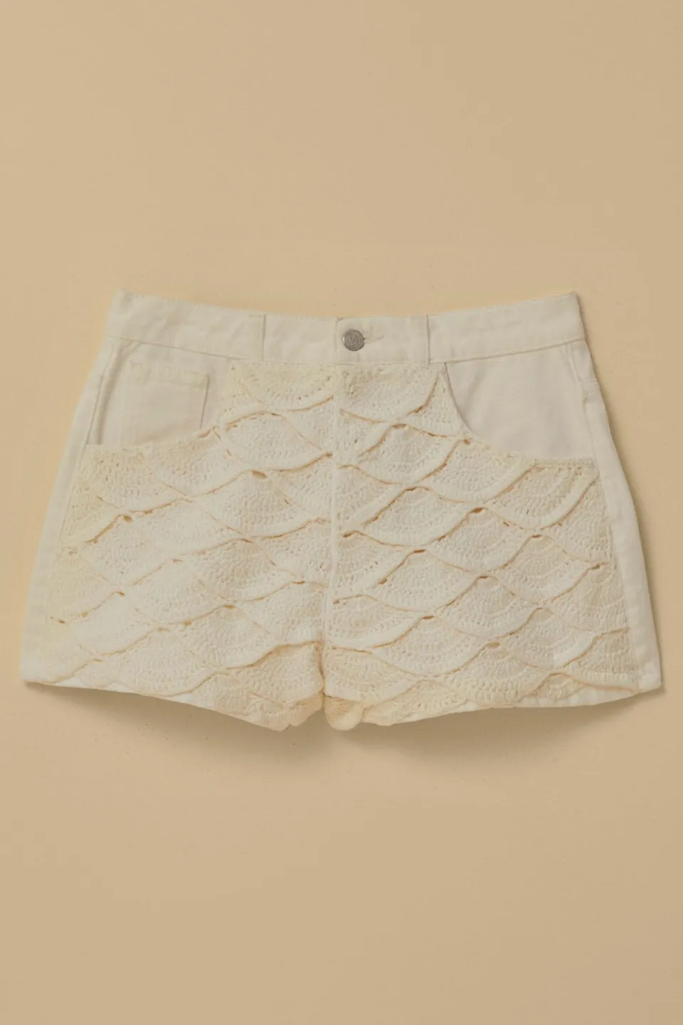 FARM Rio Shorts<Short en crochet blanc