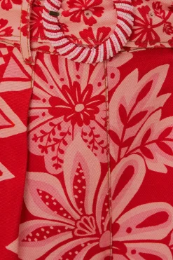 FARM Rio Shorts<Short Rouge Tapisserie Flora