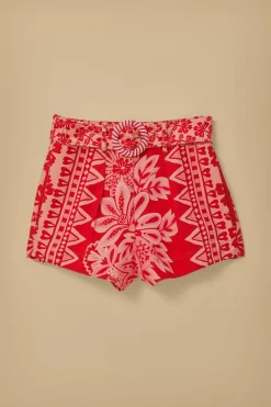 FARM Rio Shorts<Short Rouge Tapisserie Flora
