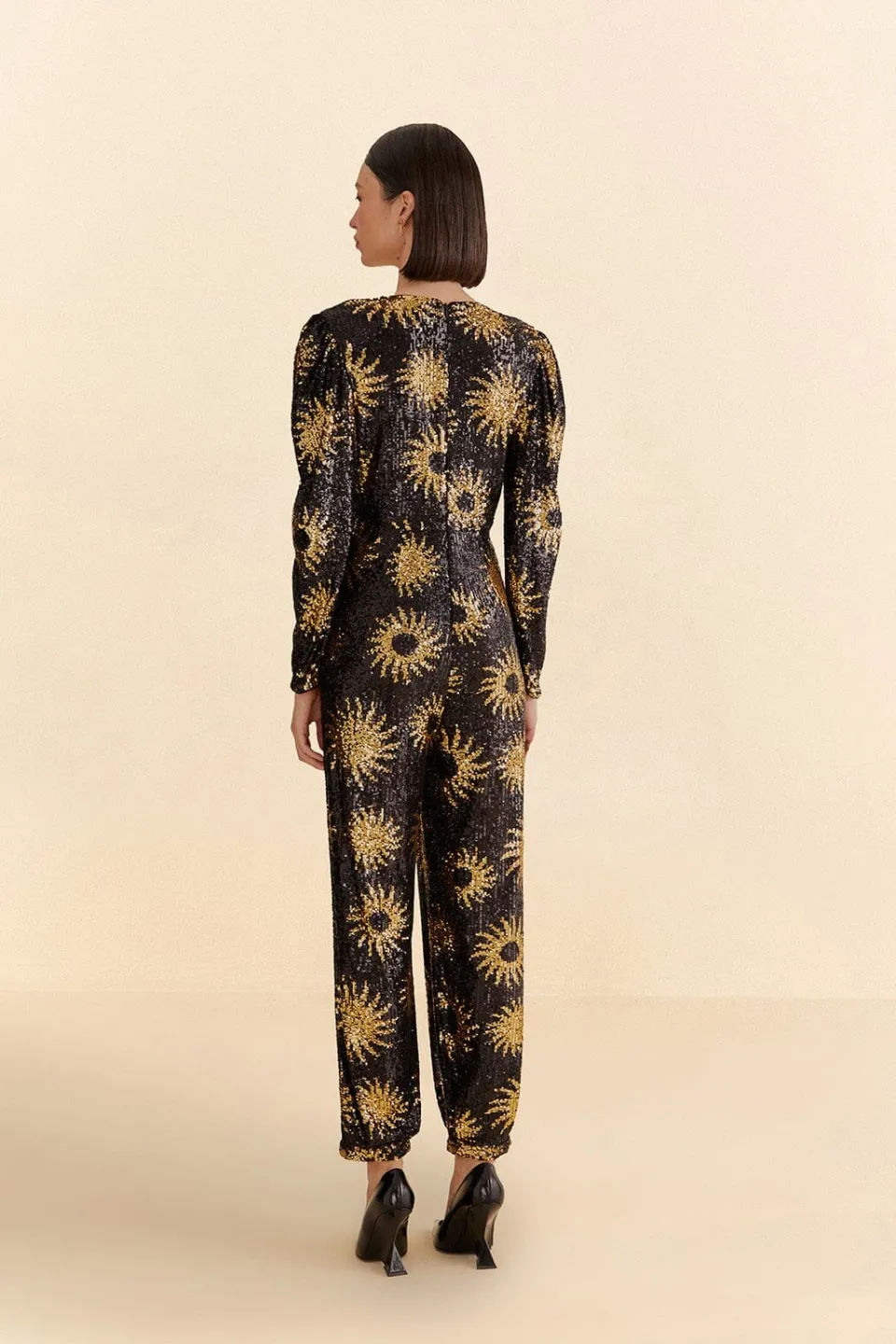 FARM Rio Combinaisons<Sunny Mood - Combinaison à sequins et col en V