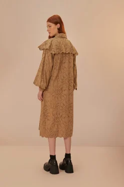FARM Rio Manteaux<Trench-coat Laise marron