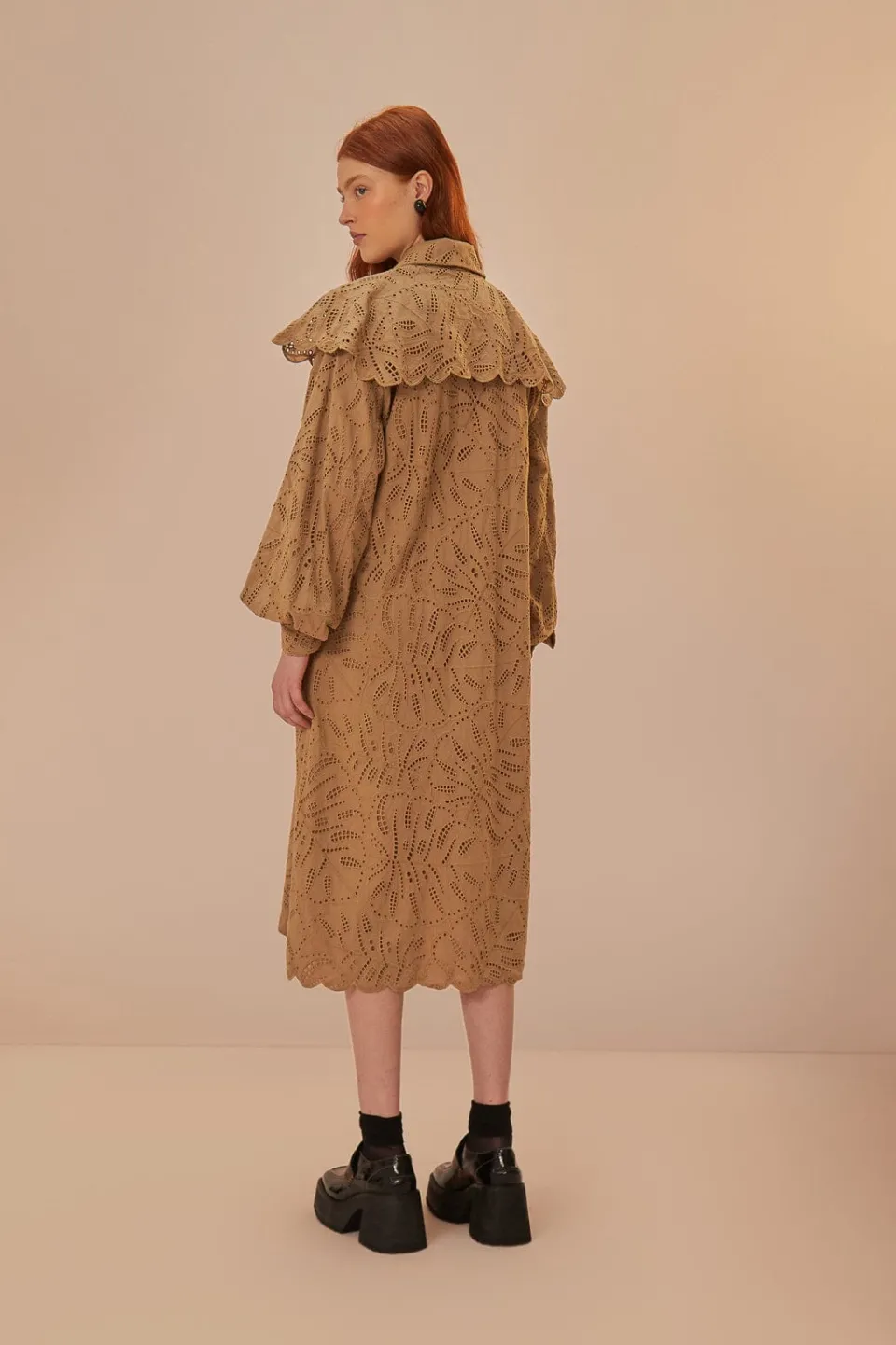 FARM Rio Manteaux<Trench-coat Laise marron