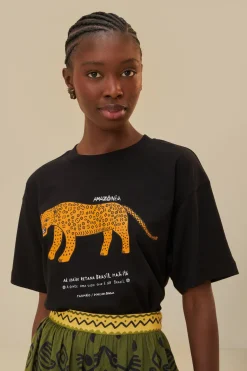 FARM Rio T-shirts<T-shirt décontracté en coton biologique Amazonia noir