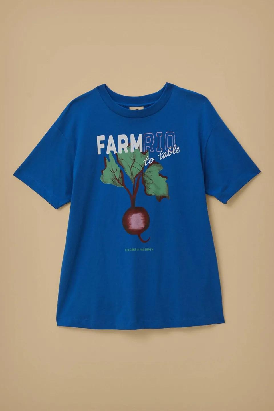 FARM Rio T-shirts<T-shirt en coton biologique Blue Beet Farm To Table