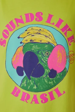 FARM Rio T-shirts<T-shirt en coton biologique vert Sounds Like Brasil