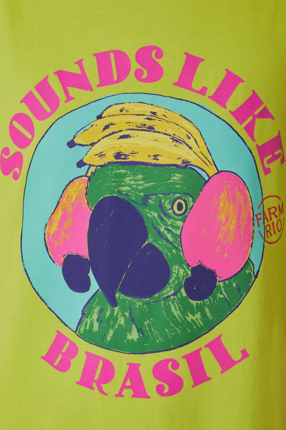 FARM Rio T-shirts<T-shirt en coton biologique vert Sounds Like Brasil