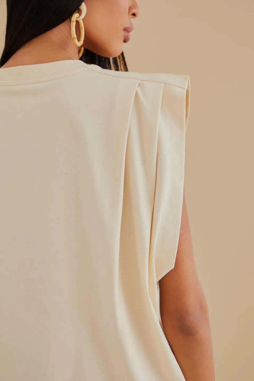 FARM Rio T-shirts<T-shirt plissé en coton biologique The Tropics