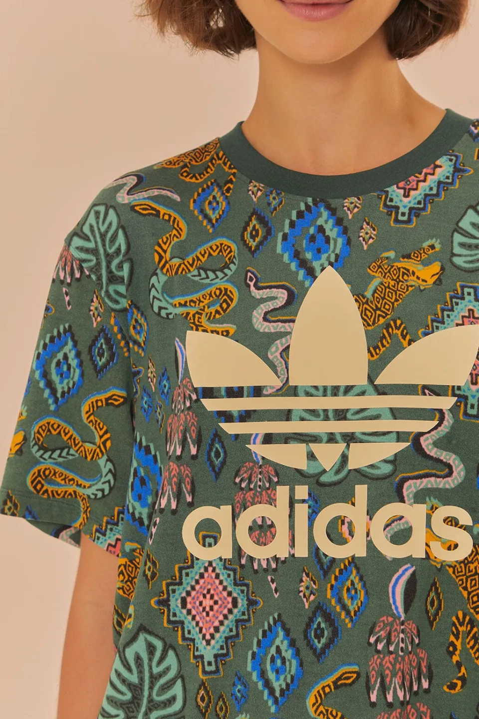 FARM Rio T-shirts<T-shirt vert Adidas Farm Rio