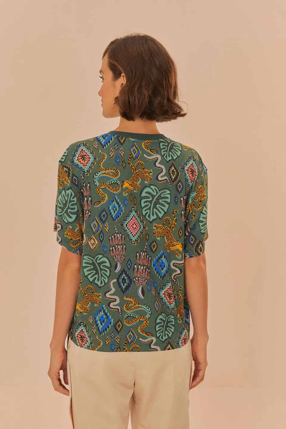 FARM Rio T-shirts<T-shirt vert Adidas Farm Rio