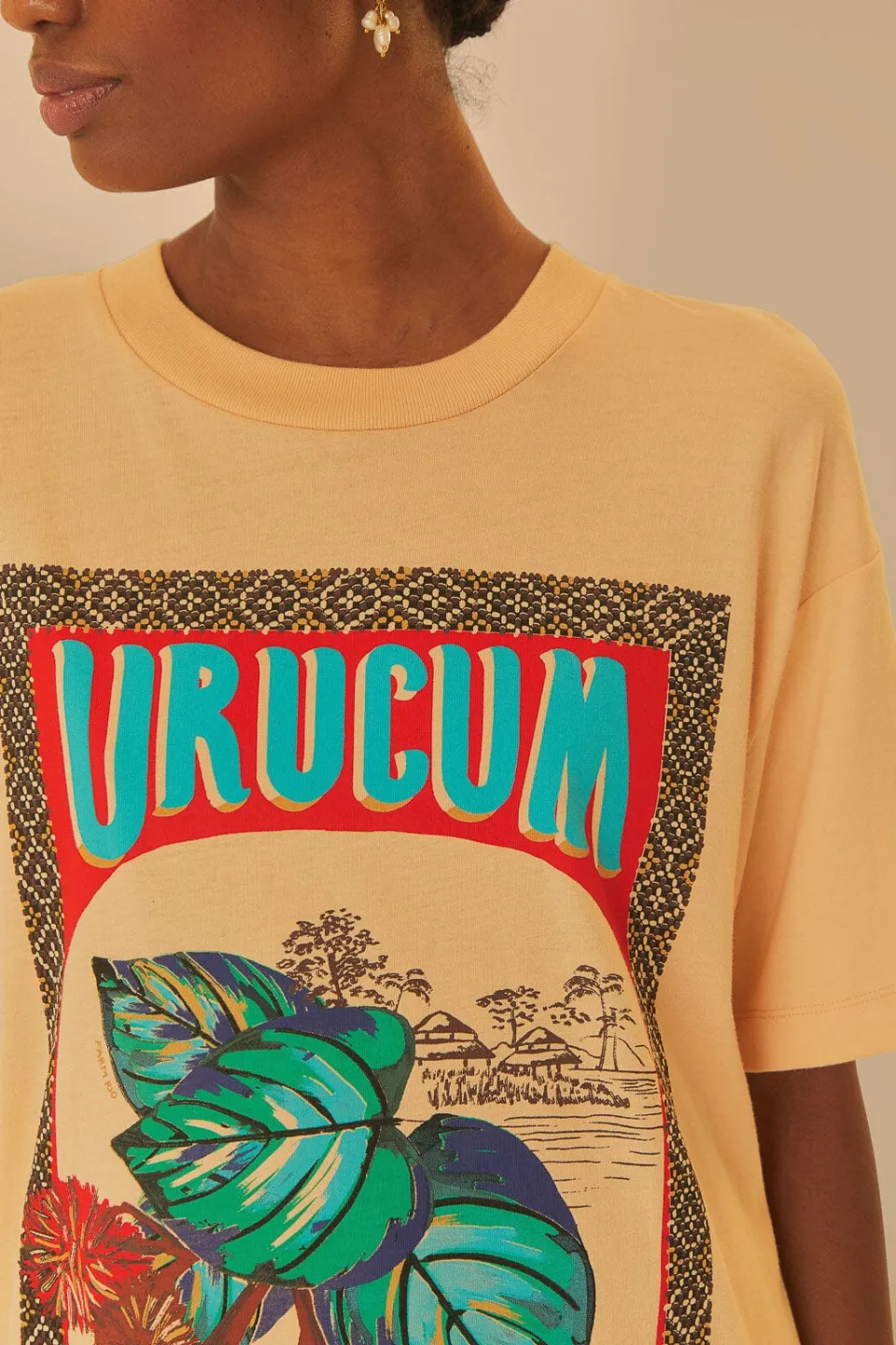 FARM Rio T-shirts<Urucum T-shirt coupe relax