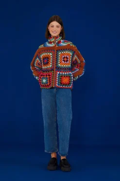 FARM Rio  Doudounes<Veste doudoune réversible forêt colorée au crochet