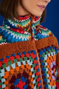 FARM Rio  Doudounes<Veste doudoune réversible forêt colorée au crochet